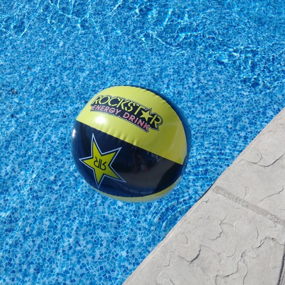 BEACH BALL - Rockstar - Rockstar Energy Drink Promotional Inflatable Blo…
